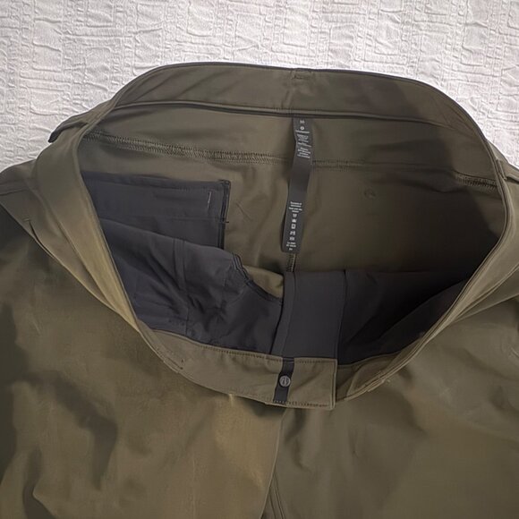 NWOT New Lululemon ABC Pant Classic 34" Dark Olive Chinos 36 Warpstreme - Picture 4 of 8